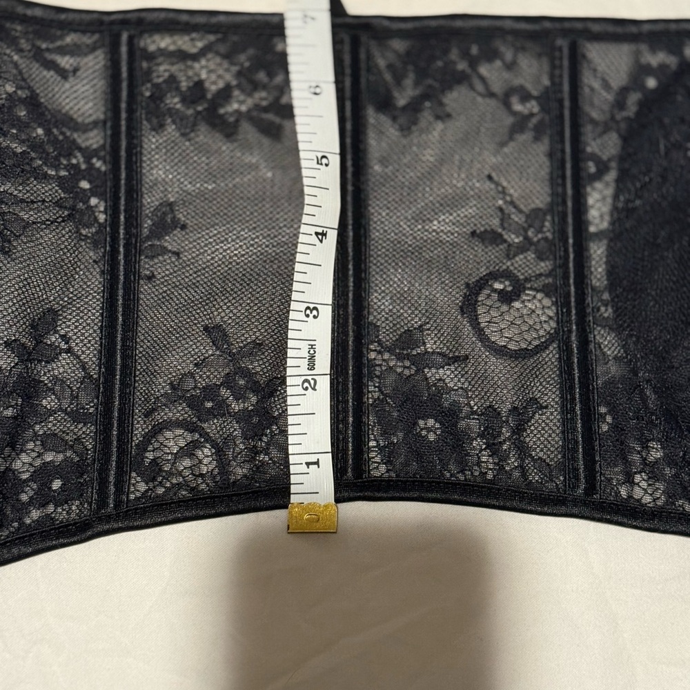 Chic Black Lace-Up Corset Belt - Picture 7 of 8